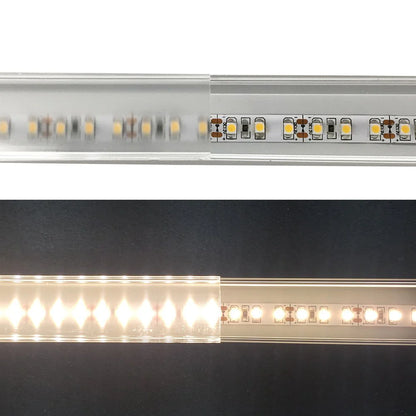 U Shape LED Channel - U06-A 20mm Silver / Black Aluminum Profile | Milky White Cover | Heavy-Duty LED Mounting Track – 1m / 2m / 3m | 50 / 100-Pack