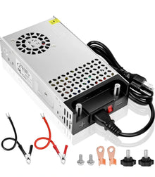 Upgrade 12V DC Industrial Switching Power Supplies 360W–720W (30A–60A), AC 110/240V Input Converter & Transformer, Cooling Fan Design, LED Driver Adapter for Strip Lights, 3D Printer, Radio — US/UK/EU Plug Options, CE/FCC/RoHS Certified