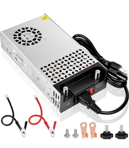 Upgrade 12V DC Industrial Switching Power Supplies 360W–720W (30A–60A), AC 110/240V Input Converter & Transformer, Cooling Fan Design, LED Driver Adapter for Strip Lights, 3D Printer, Radio — US/UK/EU Plug Options, CE/FCC/RoHS Certified