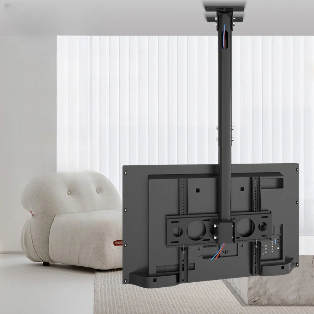 42-85 inch LCD Screen Hanger LCD TV Ceiling Hanger 360 Degree Rotation Wall-mounted LCD Monitor Stand