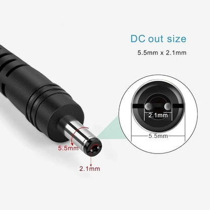 12V Wall Plug LED Adapter 12W/24W/36W, AC 100–240V Input Black/White Wall Plug LED Adapter with US Plug - for LED Strip Lights, CCTV and Electronics
