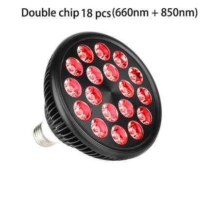 54W PAR38 Infrared Therapy LED Bulb – Dual Chip Red Light 660nm & Near Infrared 850nm | E26 / E27 Base | With / Without Desktop Clamp | US / EU Plug | Plug-In Red Light Therapy Lamp for Skin Rejuvenation & Muscle and Joint Therapy