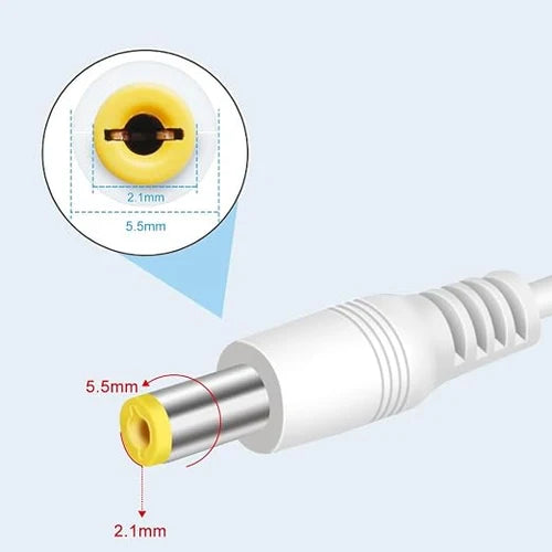 12V Wall Plug LED Adapter 12W/24W/36W, AC 100–240V Input Black/White Wall Plug LED Adapter with US Plug - for LED Strip Lights, CCTV and Electronics