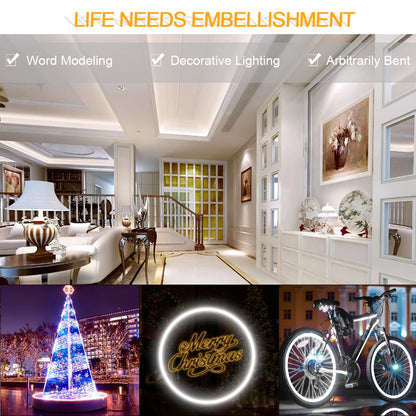 Neon Light Housing – S1313 | 13x13mm Silicone LED Channel System | IP67 Waterproof | 8mm PCB Width | 50M/5M | Local Stock US/UK/DE