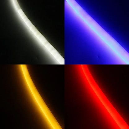 Neon Light Housing – S22D Black | ⏀22mm Silicone LED Channel System | IP67 Waterproof | 8mm PCB Width | 50M/5M | Local Stock US/UK/DE