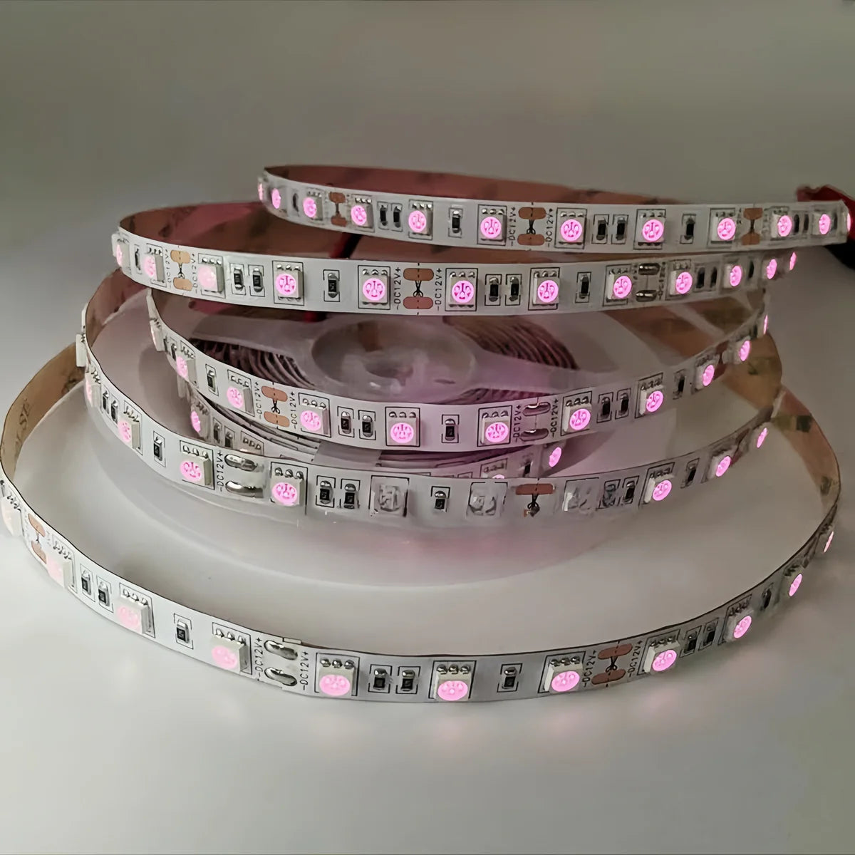 810nm SMD5050 DC12V Infrared LED Strip Light – High Power Near IR for Therapy, 30/60/120 LEDs/m, 5M /10M, IP00/IP65