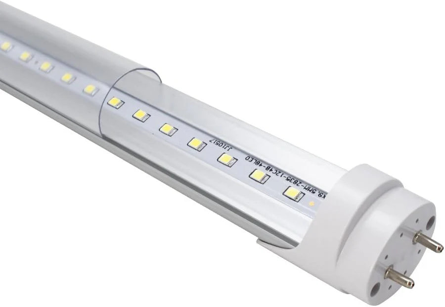 4ft Retrofit T8 LED Tube Light – 20W – Ballast Bypass – Frosted Lens – Warm / Natural / Daylight White – AC90-240V Non-Dimmable – 20-Pack or 100-Pack