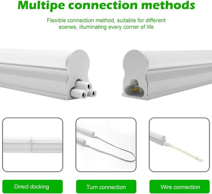 IT Series LED Shop Light – 3FT T5 Integrated Tube Fixture | 15W | Warm/Natural/Daylight White | Linkable Utility Garage Ceiling Light & Under Cabinet Lighting | Corded Electric with Built-in On/Off Switch | Non-Dimmable AC90–240V | 20-Pack / 100-Pack