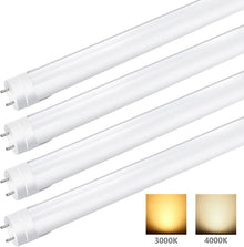 2ft T8 LED Tube Light – 10W – Frosted Cover – Warm / Natural / Daylight White – Ballast Bypass – Non-Dimmable – 20-Pack / 100-Pack