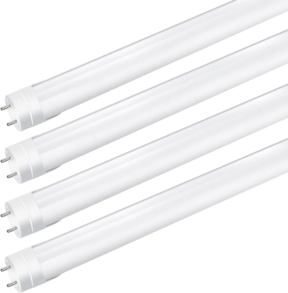 4ft Retrofit T8 LED Tube Light – 20W – Ballast Bypass – Frosted Lens – Warm / Natural / Daylight White – AC90-240V Non-Dimmable – 20-Pack or 100-Pack
