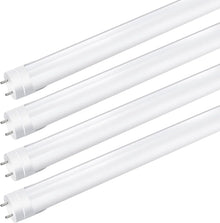 4ft Retrofit T8 LED Tube Light – 20W – Ballast Bypass – Frosted Lens – Warm / Natural / Daylight White – AC90-240V Non-Dimmable – 20-Pack or 100-Pack