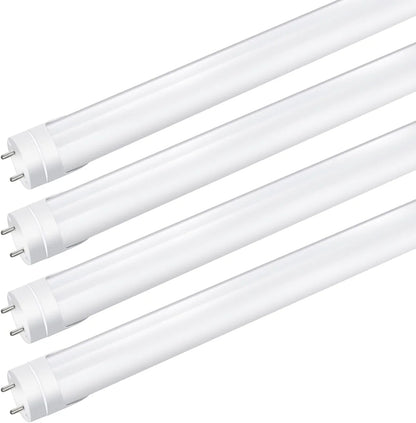 4ft Retrofit T8 LED Tube Light – 20W – Ballast Bypass – Frosted Lens – Warm / Natural / Daylight White – AC90-240V Non-Dimmable – 20-Pack or 100-Pack
