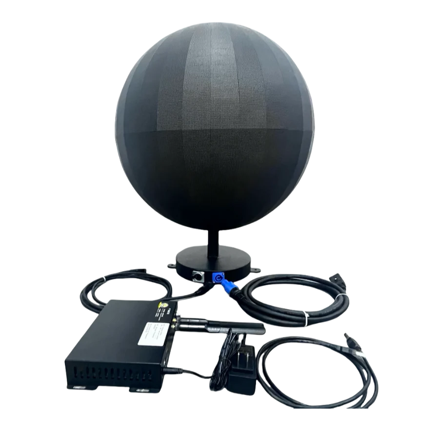 SI-50 Small Indoor LED Ball Display – Dia. 50cm ( 1.6ft ), P2 | 360° Spherical Screen for Retail & Exhibits