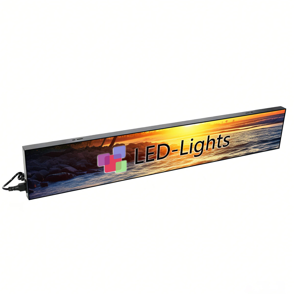 LFL-S Series Frameless LED Shop Display – P1.86 · 160×960mm | Mirror Finish LED Screen, Seamless with Modern Shop Décor