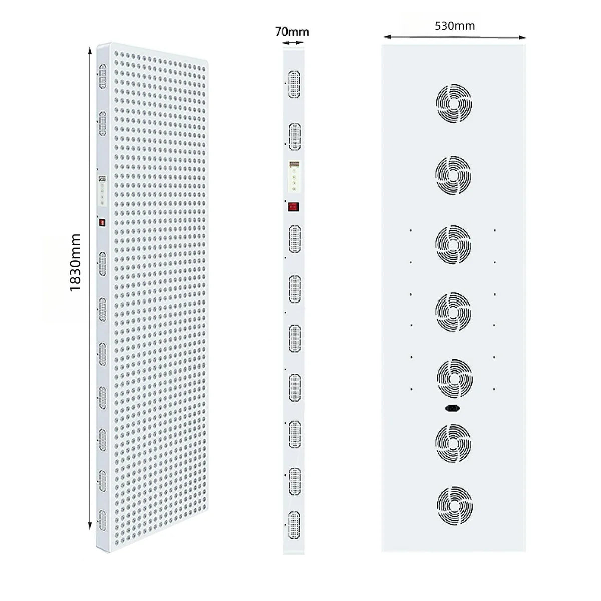ALL-PRO5000 Red LED Light Therapy Panel with Electrical Mobile Stand, 1250W Deep Red 660nm & Near Infrared 850nm LED Light Therapy