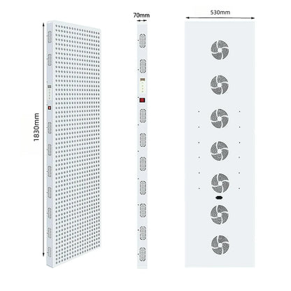 ALL-PRO5000 Red LED Light Therapy Panel with Electrical Mobile Stand, 1250W Deep Red 660nm & Near Infrared 850nm LED Light Therapy