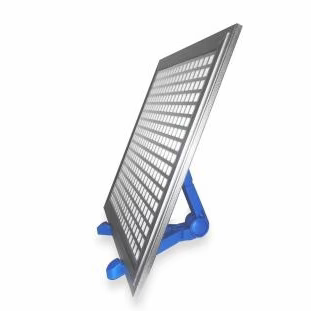 50W Infrared Blue Light Tanning Lamp – Blue Light 460–465nm | Dimmable & Timer | AC100–240V | Aluminum Alloy + PC Cover | for Skin Tanning | Blue Stand / Desktop Stand | Included Controller, Hook, Protective Goggles | US / EU / UK / AU Plug