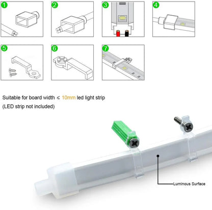 Neon Light Housing – S0613 Side Edge Lighting | 6x13mm Silicone LED Channel System | IP67 Waterproof | 8mm PCB Width | 50M/5M | Local Stock US/UK/DE