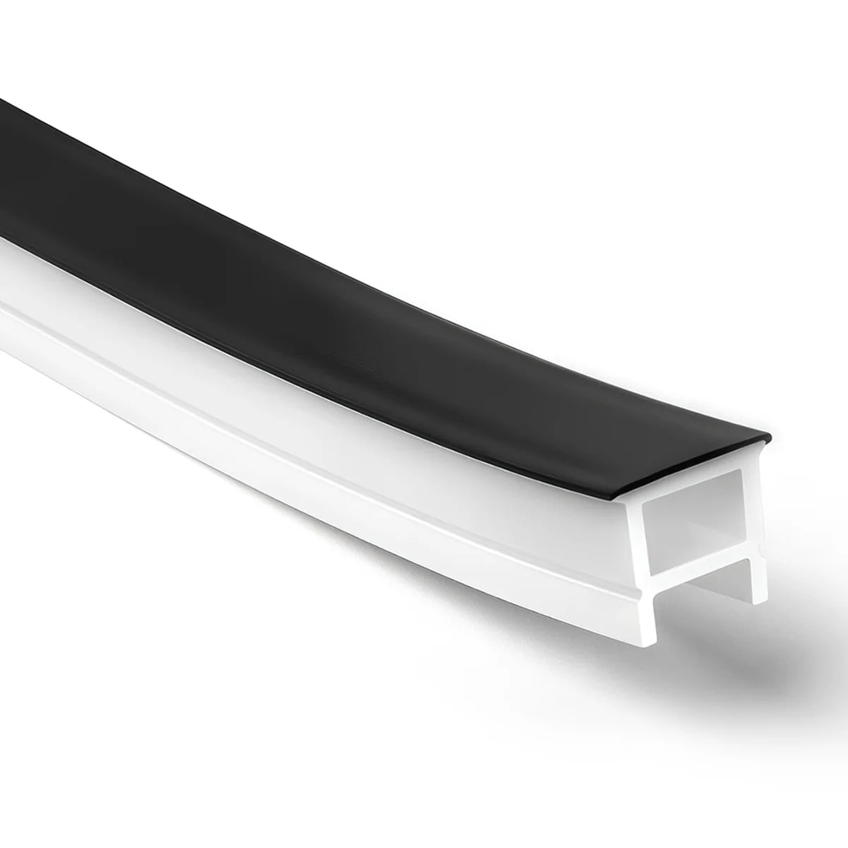LQ Series S1616-T Black Quick Install LED Neon Profile | Top-Emitting Cover | 16×16mm Top Emitting led neon extrusion profile | Max Strip Width ≤12mm | LED Signage Cove Lighting | 5M/500M