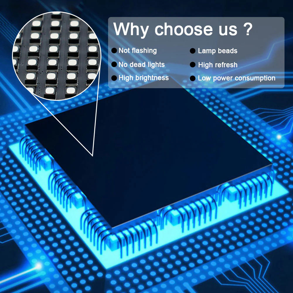 IF-1FT Series Indoor Flexible LED Module – 1ft×1ft | P1.27 / P1.587 / P1.905 | Front & Rear Maintenance | 1000nits | Nationstar LEDs | Power Box & Receiver Card Included