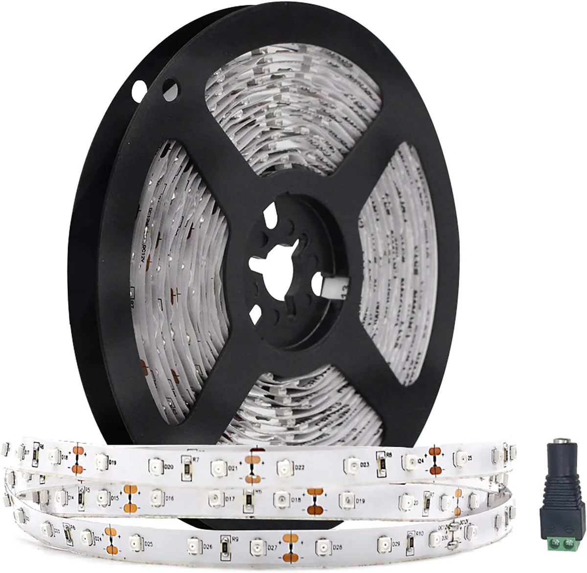 850nm SMD2835 DC12V Infrared LED Strip Light – Night Vision IR for Security, 60/120/240 LEDs/m, 5M /10M, IP00/IP65
