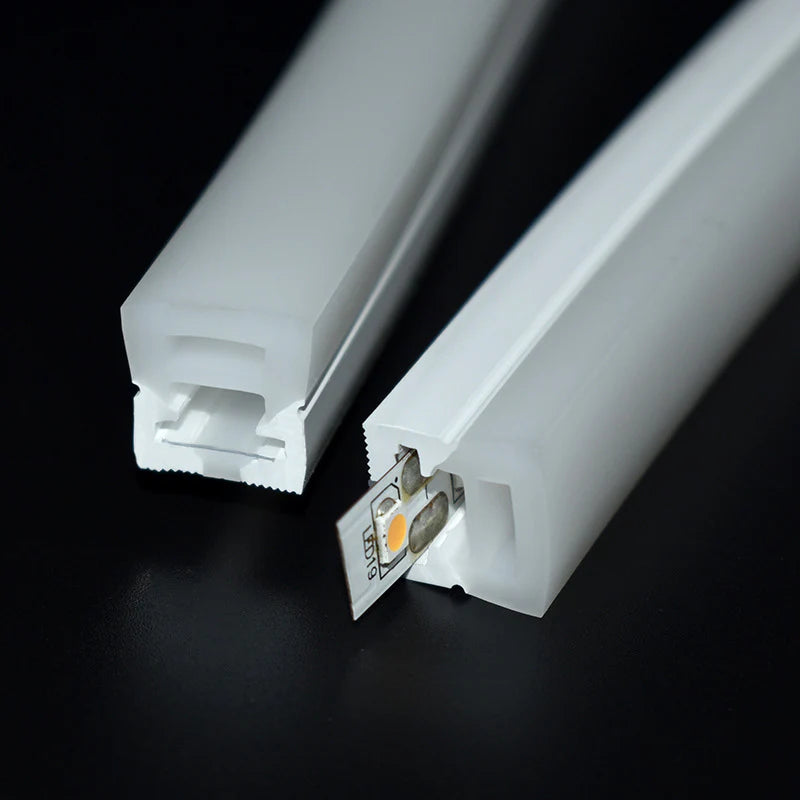 Neon Light Housing – S1220 Black Side Edge Lighting | 12x20mm Silicone LED Channel System | IP67 Waterproof | 10mm PCB Width | 50M/5M | Local Stock US/UK/DE