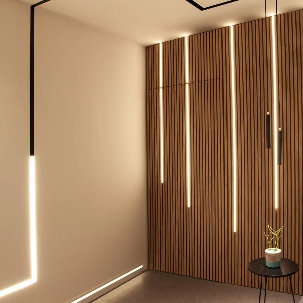 Double-Sided Drywall LED Aluminum Profiles – for 1–9mm LED Strip Plaster-in Recessed Profile | Silver | Milky White Cover | 1m / 2m / 3m | 50 / 100-Pack