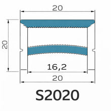 LQ Series S2020 Quick Install LED Neon Profile | Double-Chamber Diffuser Edge-Free Structure | 20×20mm Top Emitting commercial neon profile | Max Strip Width ≤16mm | LED Sign Cove Lighting | 5M/500M