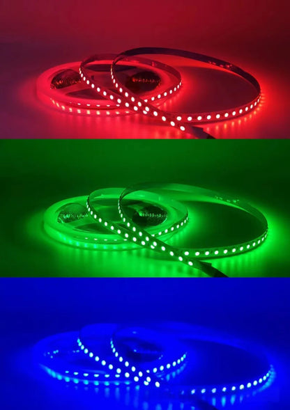 5MM Wide SMD3535 RGB LED Strip Light - DC12V | 5mm PCB | 120 LEDs/M | IP00 / IP67 | for Mirror, Kitchen Cabinet, Bedroom | 50/500M
