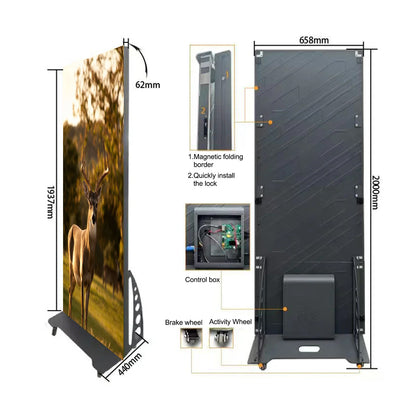 LEP-GOB Series LED Digital Signage Poster | 2560×1920mm (8.4FT × 6.3FT) | P1.53 / P1.86 / P2.5 | GOB Shielded Surface | Ready-to-Use LED Wall for Church & Stage