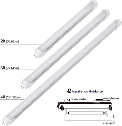 3ft T8 LED Tube Lamp – 15W – Retrofit Type – Frosted Cover – 3000K / 4000K / 5000K – Ballast Bypass – Non-Dimmable (AC90-240V) or 110V Dimmable – 20-Pack / 100-Pack