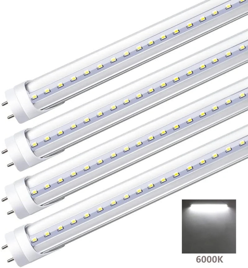2ft T8 LED Tube Light – 10W – Frosted Cover – Warm / Natural / Daylight White – Ballast Bypass – Non-Dimmable – 20-Pack / 100-Pack