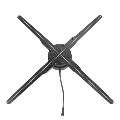 FL Series 65cm to 100cm (25.6–39.4 inch) | 3D Hologram LED Display | Medium Size | Synchronous Control | Large Hologram Fan | Fan Only / Fan with Tripod Floor Stand / Ceiling Mount | 4 Blades | Power Adapter Included