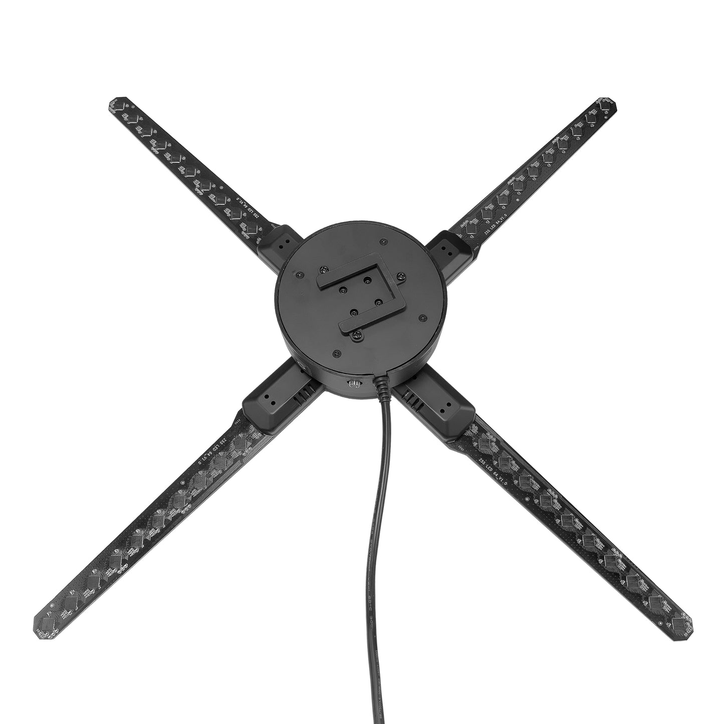 FL Series 65cm to 100cm (25.6–39.4 inch) | 3D Hologram LED Display | Medium Size | Synchronous Control | Large Hologram Fan | Fan Only / Fan with Tripod Floor Stand / Ceiling Mount | 4 Blades | Power Adapter Included