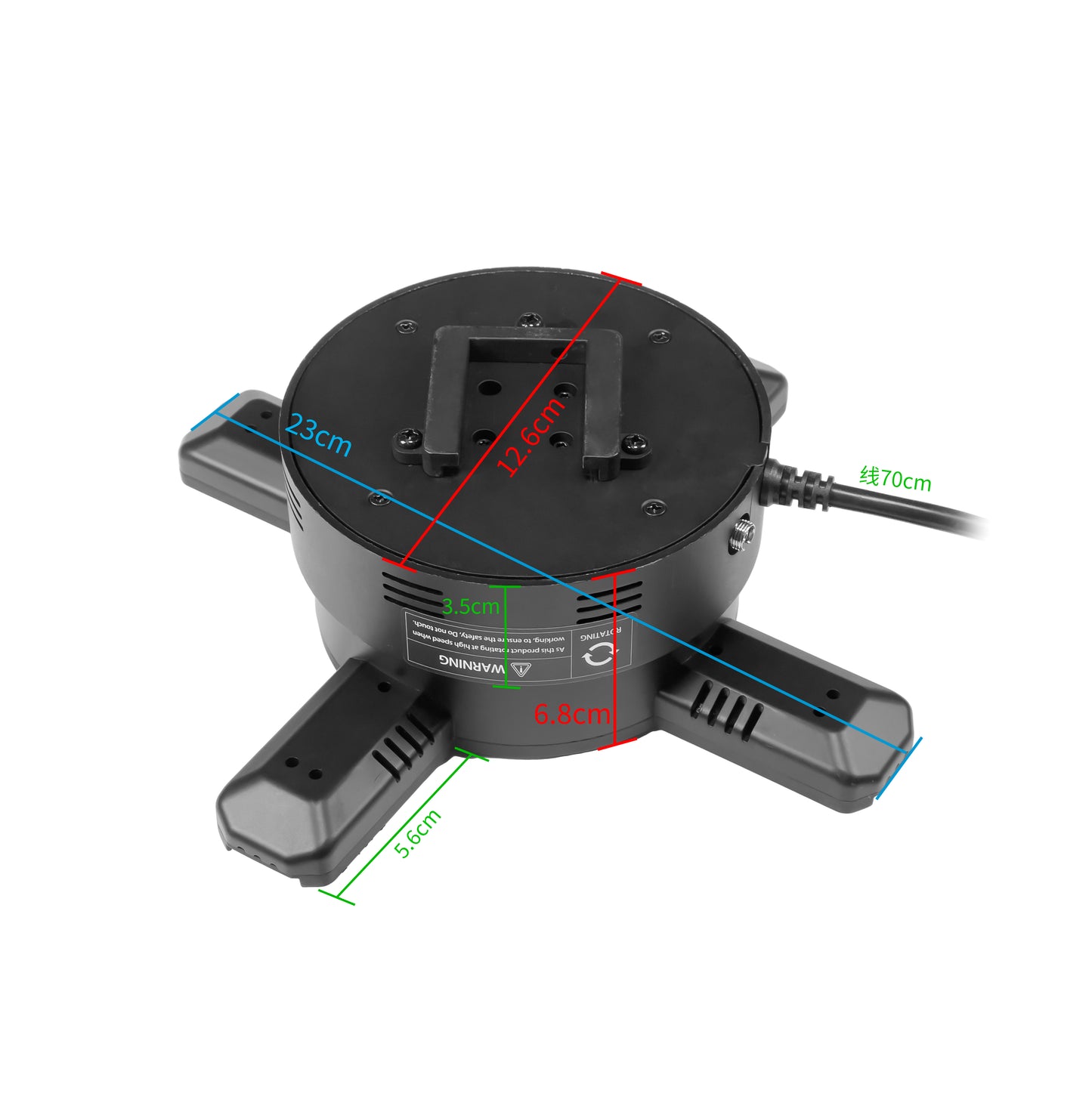 FL Series 65cm to 100cm (25.6–39.4 inch) | 3D Hologram LED Display | Medium Size | Synchronous Control | Large Hologram Fan | Fan Only / Fan with Tripod Floor Stand / Ceiling Mount | 4 Blades | Power Adapter Included