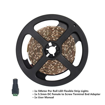 660–670nm SMD2835 DC12V Red LED Strip Light – Deep Red Light for Therapy & Growth, 60/120/240 LEDs/m, 5M /10M, IP00/IP65