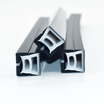 Neon Light Housing – S1616 Black | 16x16mm Silicone LED Channel System | IP67 Waterproof | 10mm PCB Width | 50M/5M | Local Stock US/UK/DE