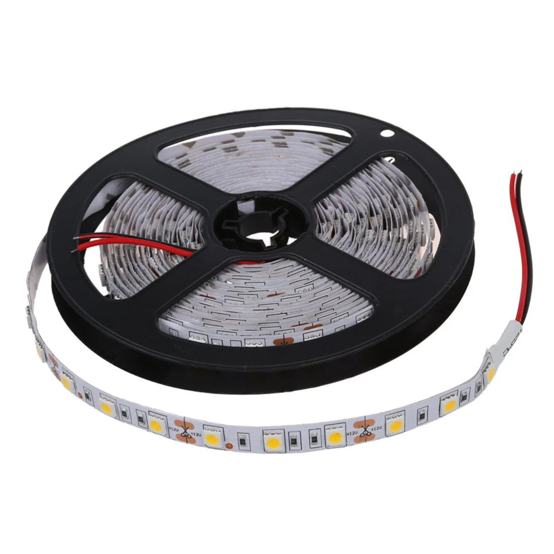 SMD5050 LED Strip Light | Standard (10–12lm/LED) & High Brightness (20–22lm/LED) Options | 12V DC | 12W/m | 60 LEDs/m | 5m Roll | White Colors (3000K/4000K/6000K) | IP00/IP67