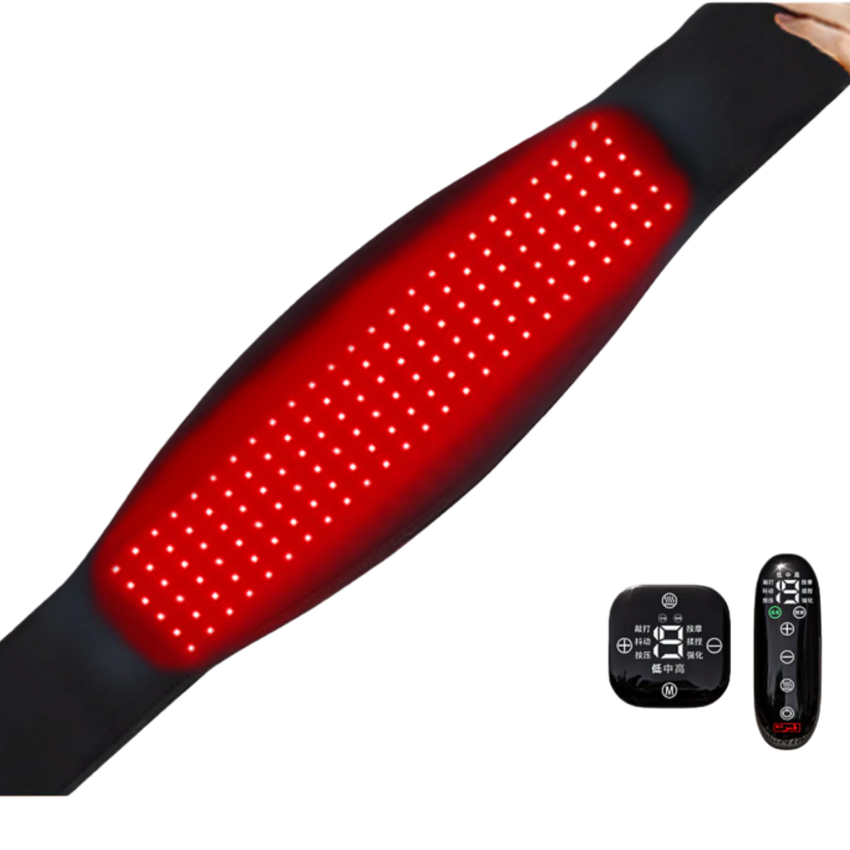 Infrared Therapy Heating Belt – Wireless Near Infrared Waist Belt | 2000mAh Battery | Digital Display | Transparent Film | With / Without Remote Control | Type-C Charging | for Back & Waist Pain Therapy