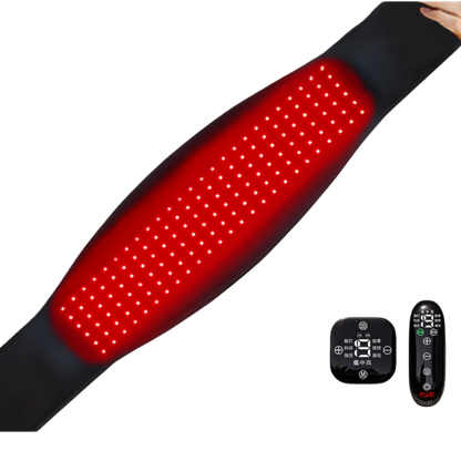 Infrared Therapy Heating Belt – Wireless Near Infrared Waist Belt | 2000mAh Battery | Digital Display | Transparent Film | With / Without Remote Control | Type-C Charging | for Back & Waist Pain Therapy