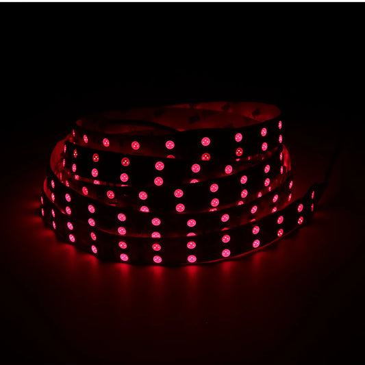 940nm-DC12V Red & Infrared Rigid LED Strip-SMD2835/SMD5050, 30/60/120/240 LEDs/m, 5/50/500 Meters, IP00/IP65, Invisible IR Light, No-Glow Night Vision, Wildlife Camera, Covert Lighting