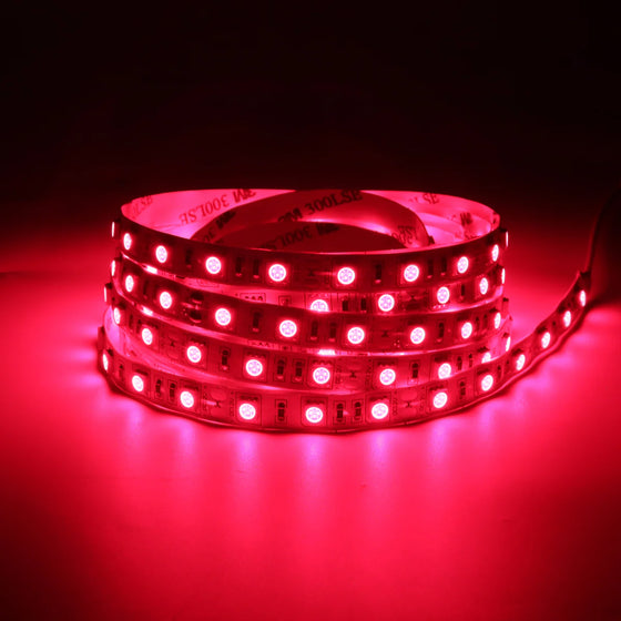 660–670nm-DC12V  Red & Infrared Rigid LED Strip-SMD2835/SMD5050, 30/60/120/240 LEDs/m, 5/50/500 Meters, IP00/IP65-Red Light Beauty, Body Care, Wellness Light, Skin Care
