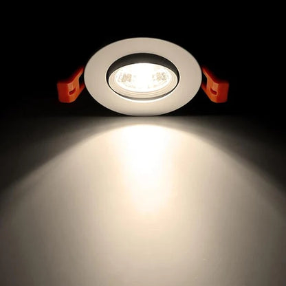 2Inch LED Recessed Ceiling Light, 3W Dimmable LED Downlight, Natural White 4000K, 60 Beam Angle COB Recessed Lights with Driver, 25W Halogen Bulbs Equivalent for Ceiling Lighting, White 10 Pack