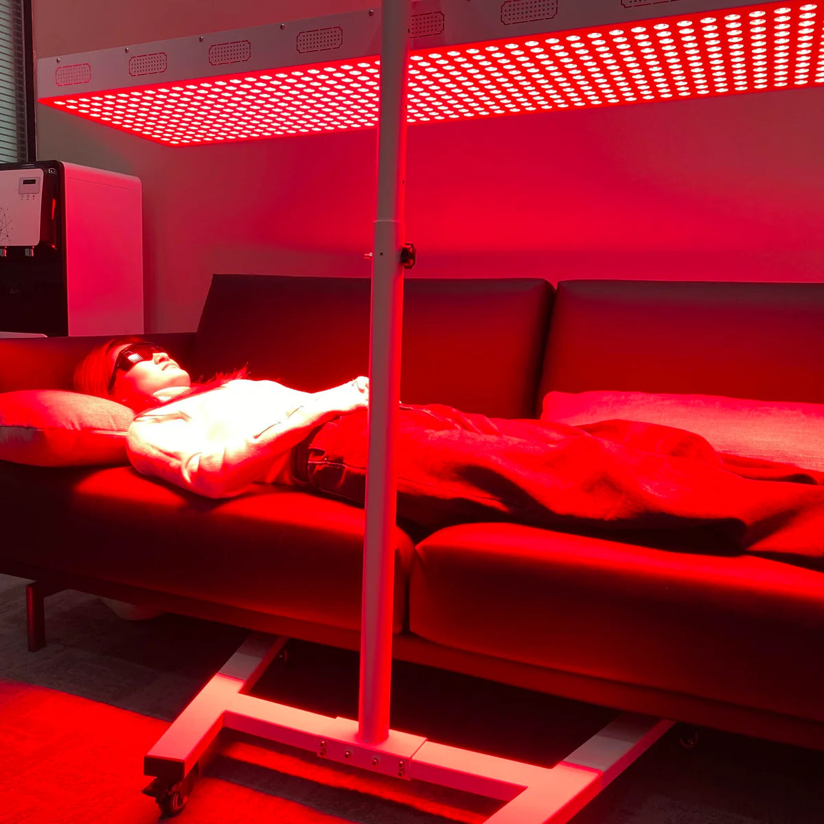 ALL-PRO Series Large Panel Infrared Therapy Lamp – 600W / 800W | Dual Chip Red Light & Infrared | Touch Control with Timer & Pulse Dimming | 30° Lens | AC85–265V | Included Hanging Rope, Protective Goggles | for Skin | US / EU / UK / AU Plug