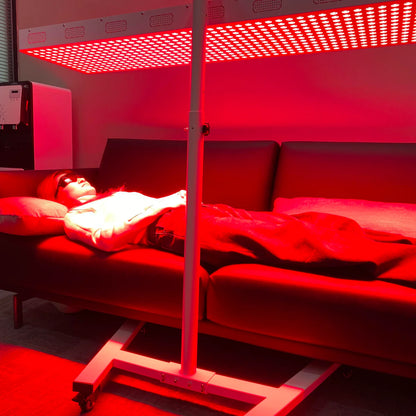 ALL-PRO Series Large Panel Infrared Therapy Lamp – 600W / 800W | Dual Chip Red Light & Infrared | Touch Control with Timer & Pulse Dimming | 30° Lens | AC85–265V | Included Hanging Rope, Protective Goggles | for Skin | US / EU / UK / AU Plug