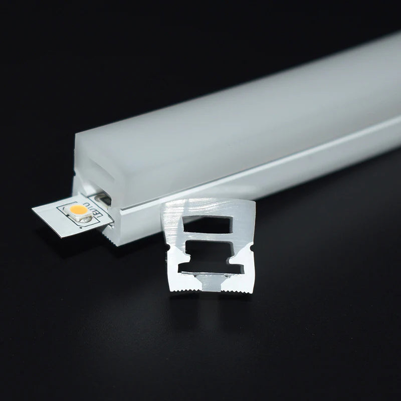 Neon Light Housing – S1220 Black Side Edge Lighting | 12x20mm Silicone LED Channel System | IP67 Waterproof | 10mm PCB Width | 50M/5M | Local Stock US/UK/DE