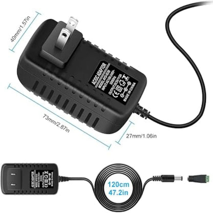 DC 5V Wall Plug LED Adapter 15W, AC 100–240V Input, Black Housing Wall Plug LED Adapter with US Plug - for LED Strip Lights, Routers, USB Devices and Electronics