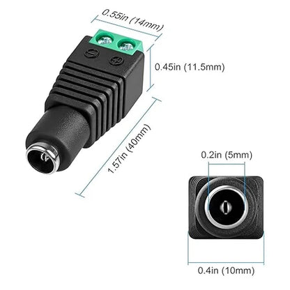 AC 100–240V Input LED Power Adapter Switching Transformer 18W–60W DC 6V with US Plug for Security Systems, Routers, Industrial Electronics and Control Equipment, 1-Pack/10-Pack