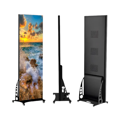 LEP-B Series Frameless LED Digital Poster Display | 640×1920mm Indoor Plug-in | P1.25 / P1.53 / P1.86 / P2.5 | Acrylic Front Panel