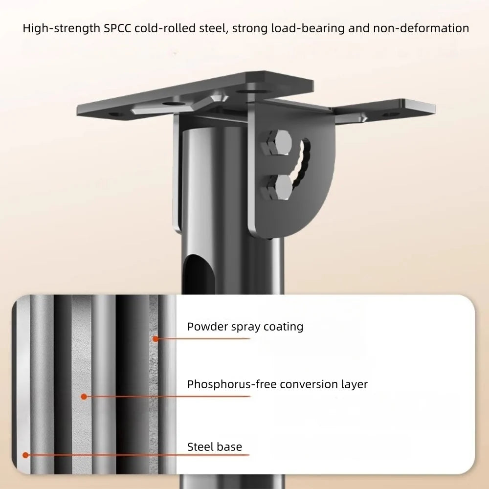 55 Inch Dual Side by Side LCD Screen Hanger LCD TV Ceiling Hanger 360 Degree Rotation Wall-mounted LCD Monitor Stand